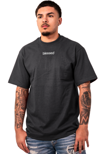 “Gravel charcoal” grey super heavy oversized T shirt