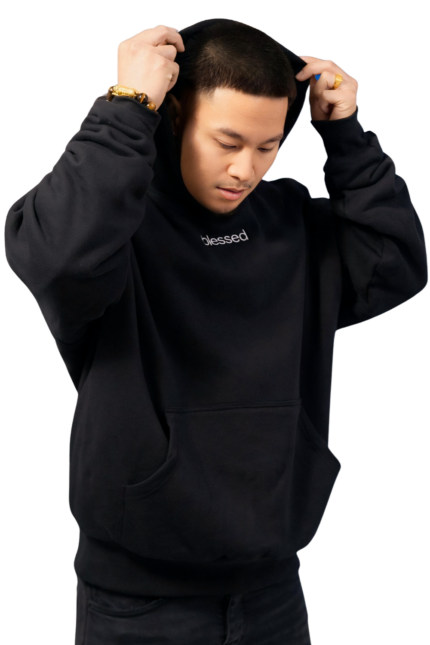 “Shadow” Black Heavyweight Hoodie